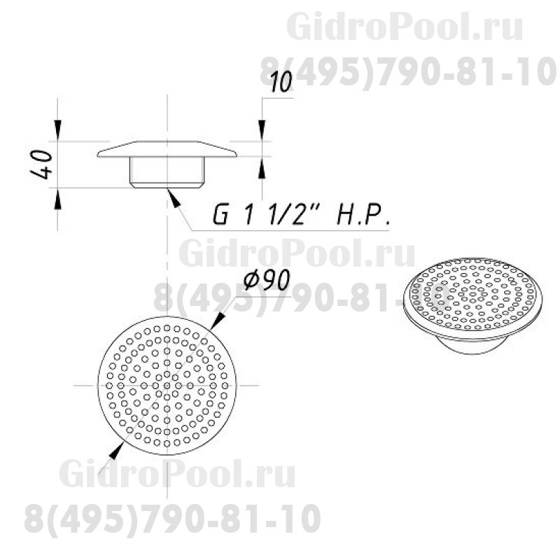 ВОДОЗАБОР ЭКОНОМ (D=90мм)