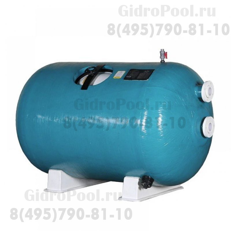 Гориз.фильтр шпул. навивки d.1.8м, дл.2.5м, 30м/ч, 112 м³/час, подкл.160/6