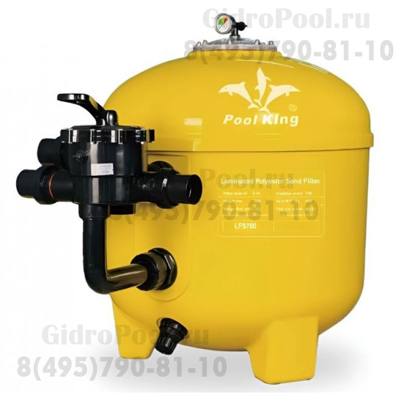 Фильтр песочный ламинированный Д. 760мм, 22м³/час, бок. подкл. 2