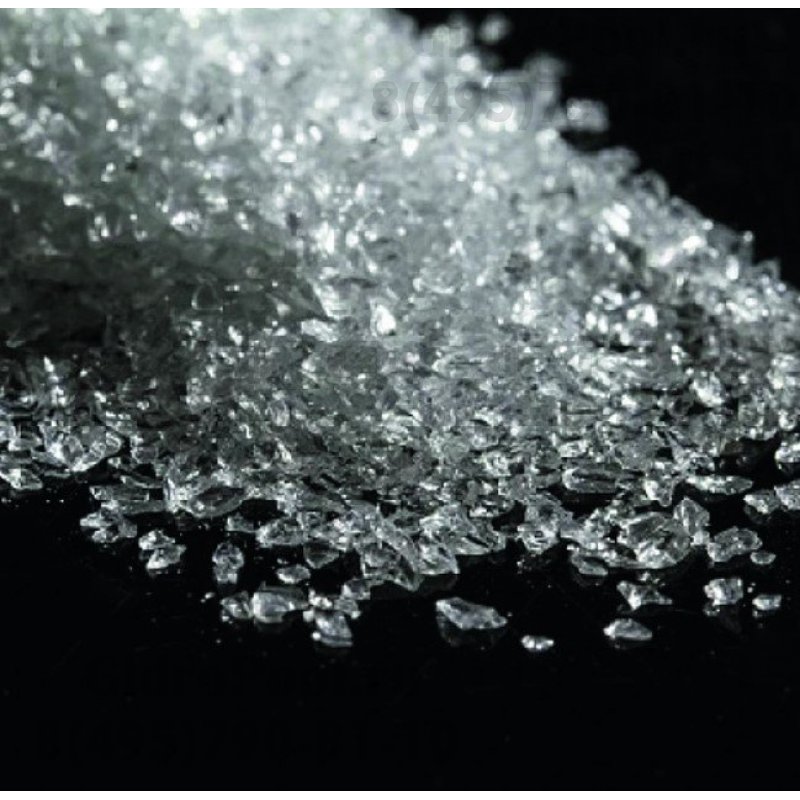 Песок стеклянный Россия фр. 0,5-1,3 мм, 20 кг БЕЛЫЙ МЕШОК