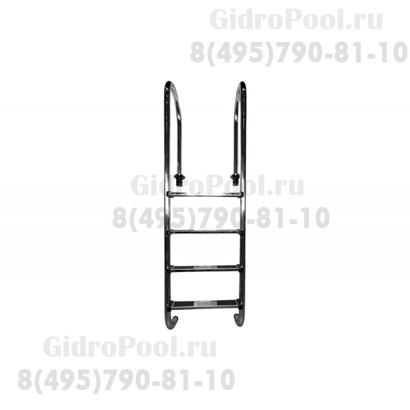Лестница 4 ступени (у.б.) SU AISI-304 MARKOPOOL (MURO)