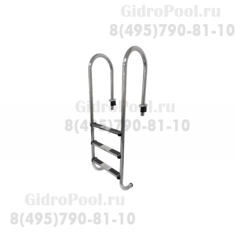 Лестница 3 ступени (у.б.) SU AISI-304 MARKOPOOL (MURO)