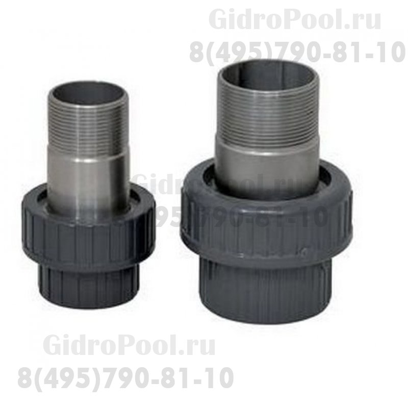 Муфта разъемная д. 63 с вставкой из нерж. стали 2