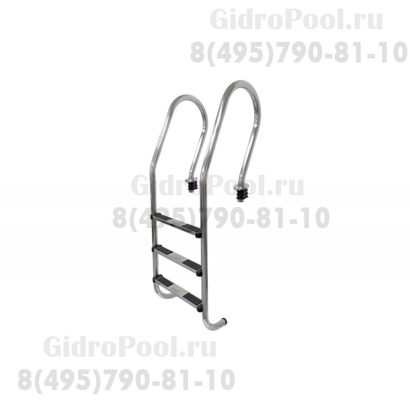 Лестница 3 ступени (у.б.) SF AISI-304 MARKOPOOL (MIXTA)