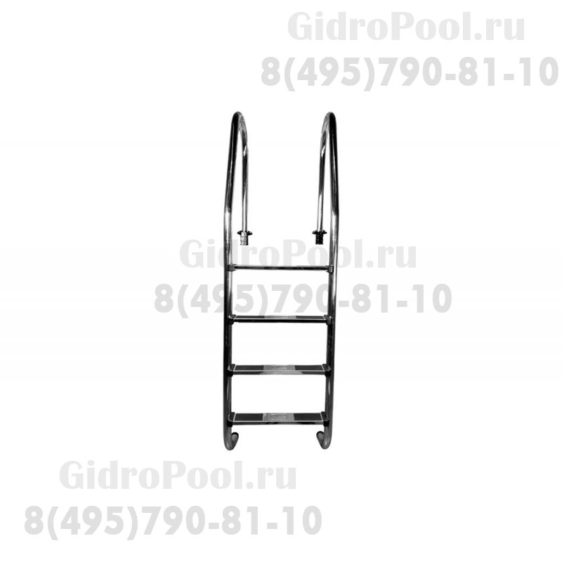 Лестница 4 ступени (ш.б.) SL AISI-304 MARKOPOOL (STANDART)