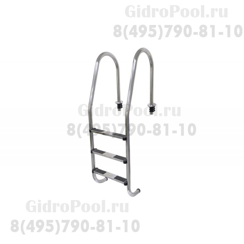 Лестница 3 ступени (ш.б.) SL AISI-304 MARKOPOOL (STANDART)