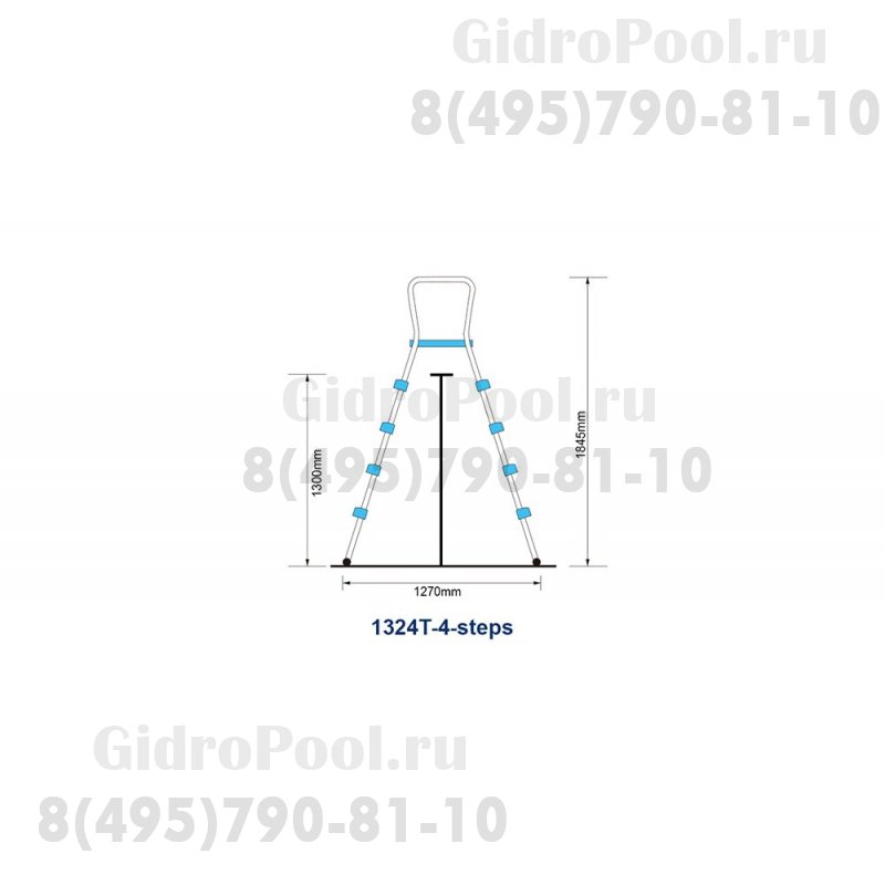 Лестница 4 ступени для бассейна Premium Starmatrix 1324T