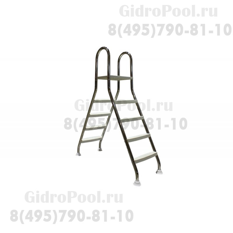 Лестница двухсторонняя из нерж.стали AISI-304 MARKOPOOL SP 4+4