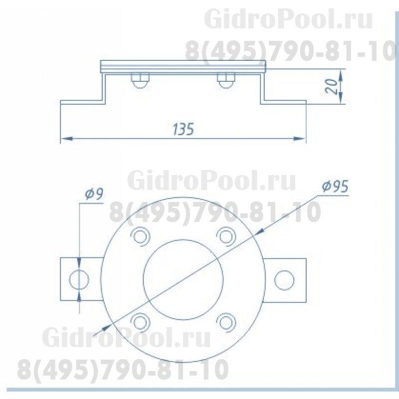 Анкер крепления поручня