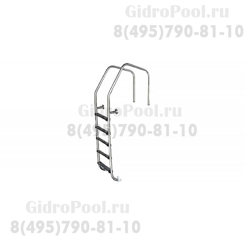 Лестница 5 ступеней (ш.б.) Flexinox SPECIAL OVERFLOW AISI-316 (с закладными в сборе)