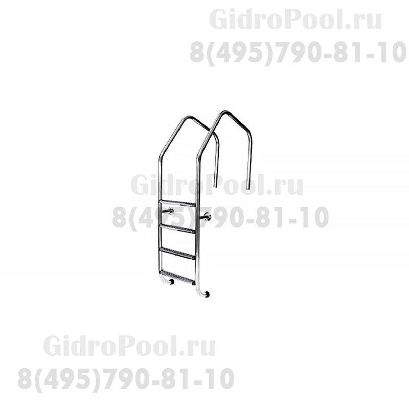 Лестница 4 ступени (ш.б.) Flexinox SPECIAL OVERFLOW с фланцами