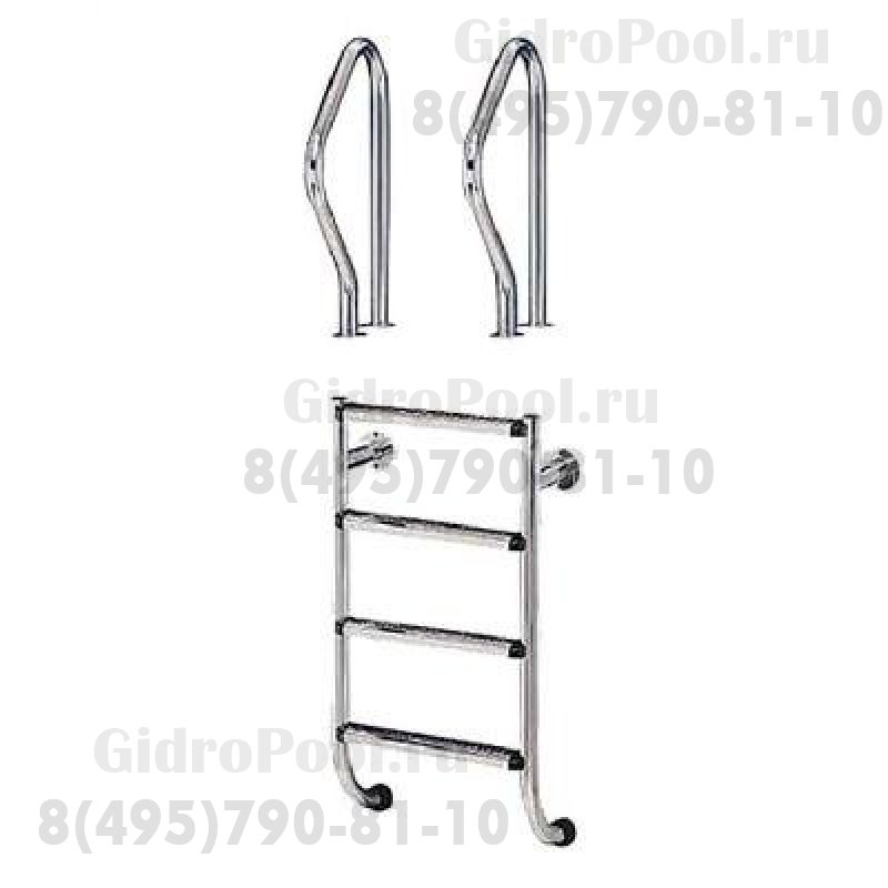 Лестница с поручнями 4 ступени Flexinox ESC PT (87150488)