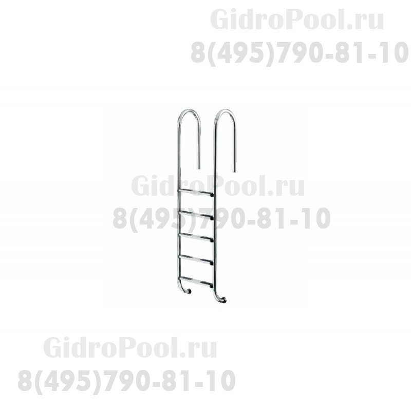 Лестница 5 ступеней (у.б.) Flexinox WALL (871129056) (с закладными в сборе)