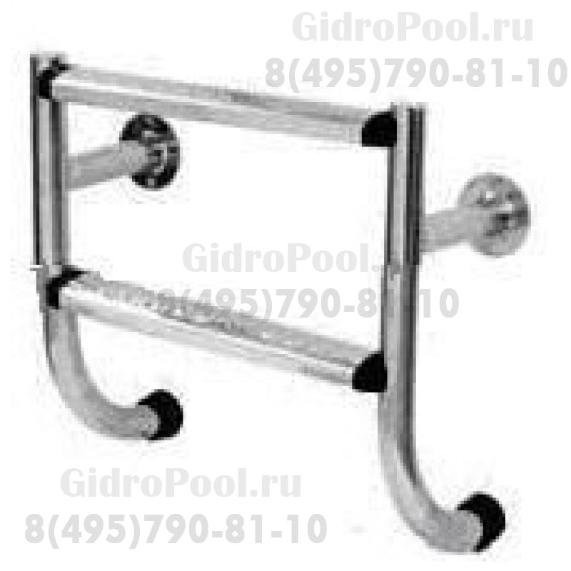 Лестница без поручней 2 ступени Flexinox ESC PT (87150322) (с закладными в сборе)