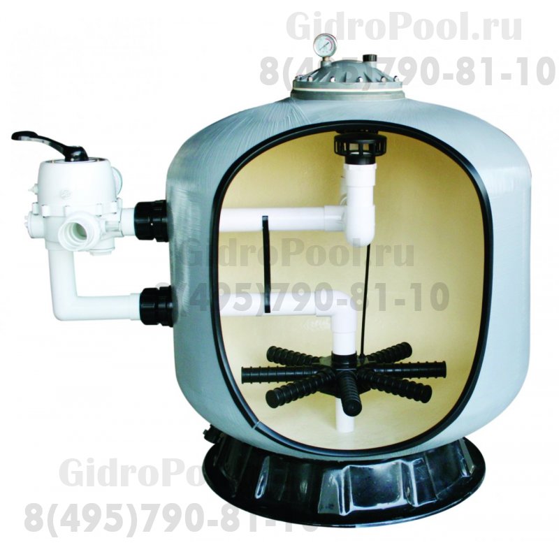 Фильтр д.700мм (бок. подсоед. 63мм) Emaux S700 (B) (Opus) (с 6-ти поз. вентилем 2'') 88011208