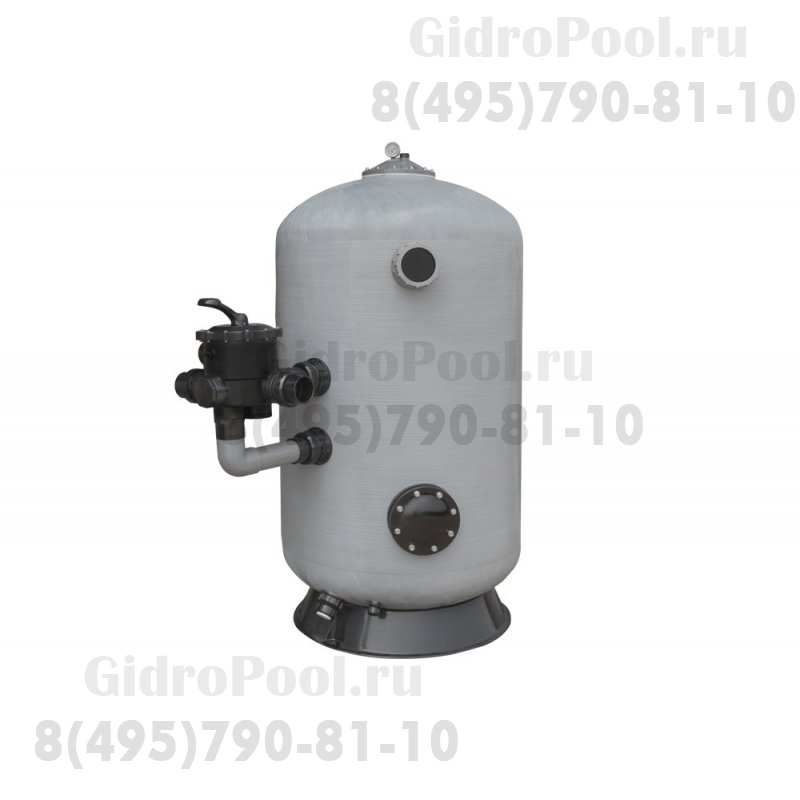 Фильтр д.700мм (бок. подсоед. 63мм) Emaux SDB700-1.0 (с 6-ти поз. вентилем 2'') 88013835