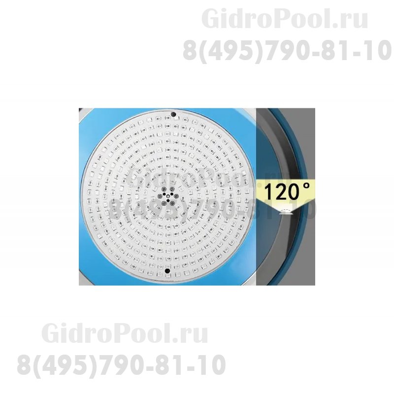 Прожектор накладной из нерж. стали рамка белая (35Вт/12В) LED RGB WAKING HJ-WM-SS298
