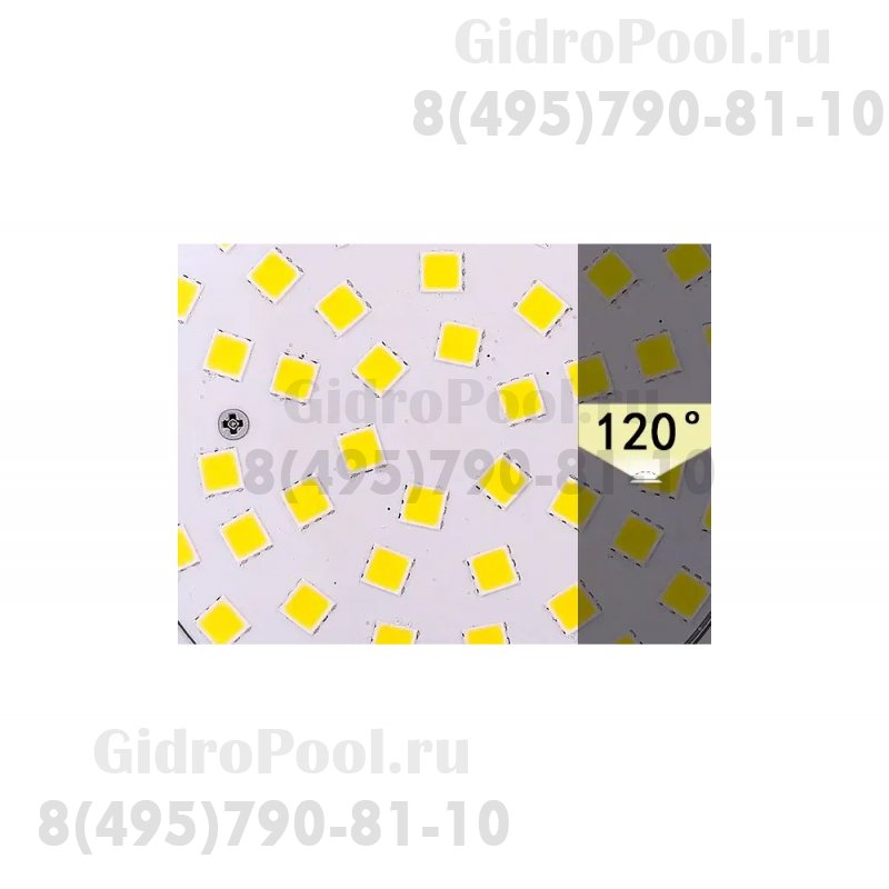 Прожектор встр. рамка белая 1 1/2 (9Вт/12В) LED RGB WAKING HJ-FG-PC94-1,5