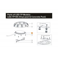 Лампа прожектора (12Вт/8В) LED-P100 LED (Automatic) (RGB) Emaux 04011112