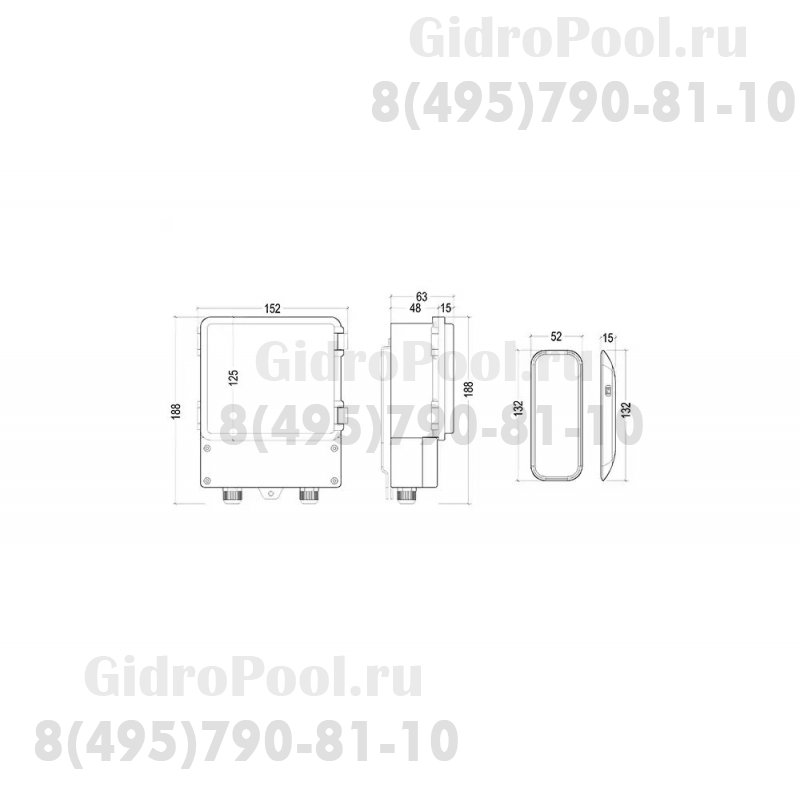 Блок управ.подв.освещ.(500Вт/220В) WiFi & Bluetooth c пультом WAKING HJ0040/040RGB