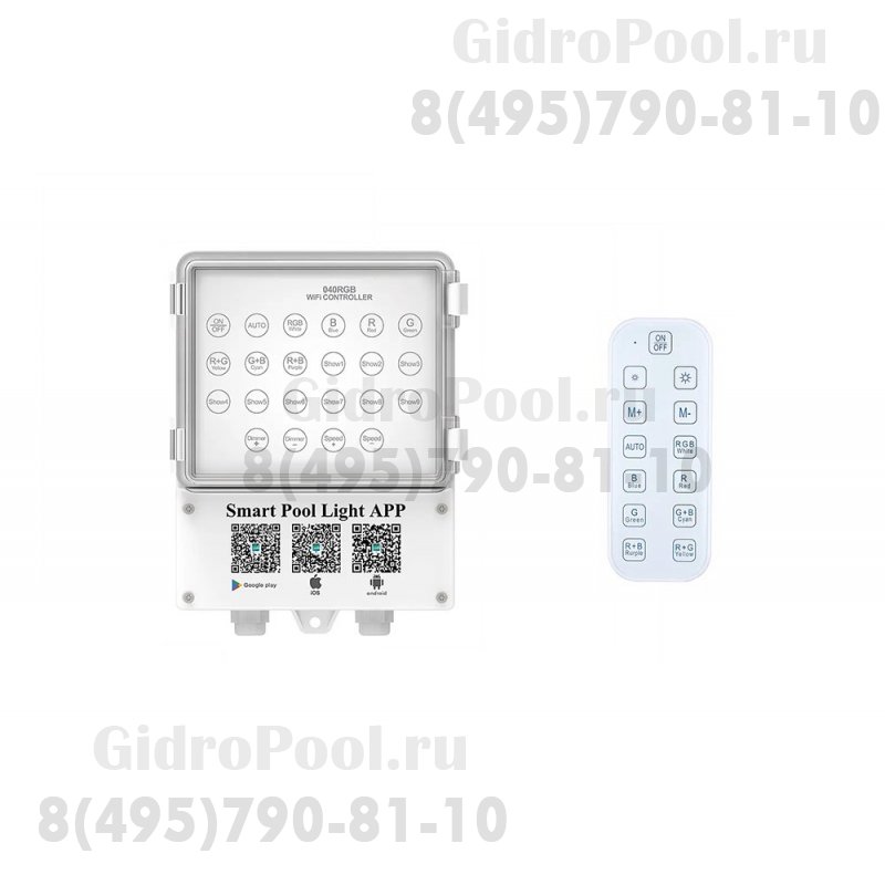 Блок управ.подв.освещ.(500Вт/220В) WiFi & Bluetooth c пультом WAKING HJ0040/040RGB