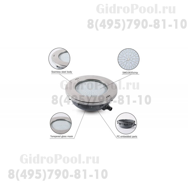Прожектор из нерж. стали (35Вт/12В) (плитка) LED Cold white Tadpole JKD-QR270-S