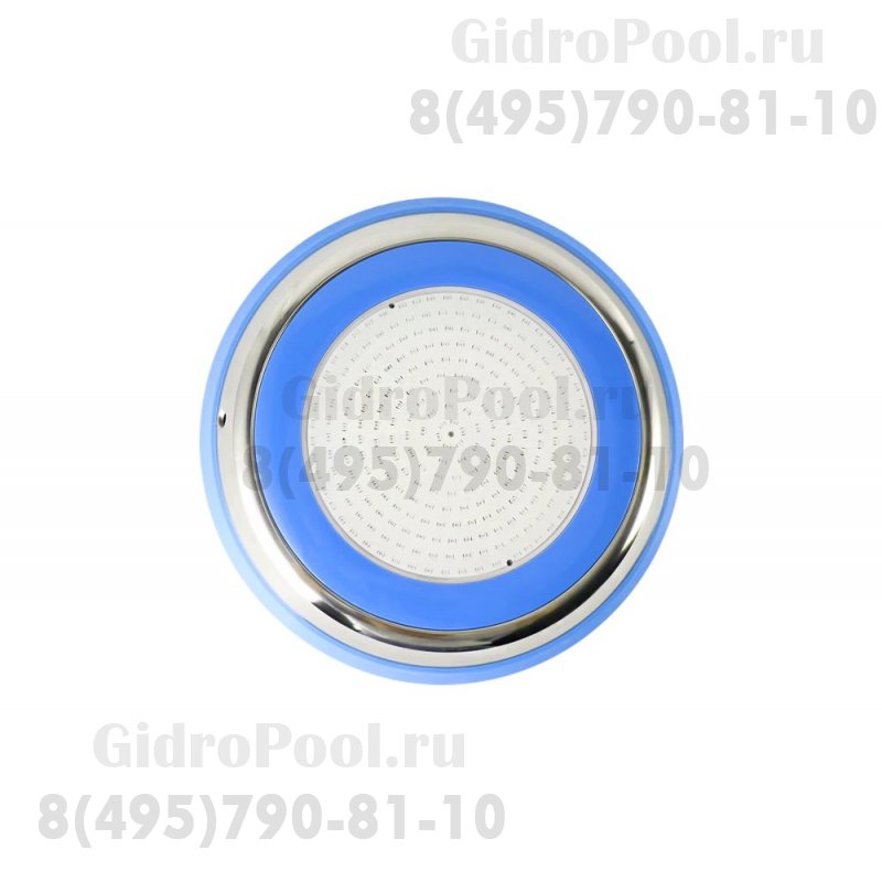 Прожектор накладной из нерж. стали рамка синяя (25Вт/12В) LED Cold white Tadpole JKD-YC300-SP
