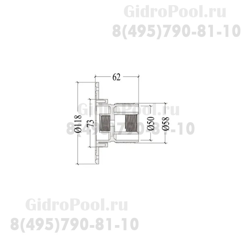 Прожектор накл.(с адаптером) рамка св.серая (18Вт/12В) LED White WAKING HJ-WM-PC200-FGV