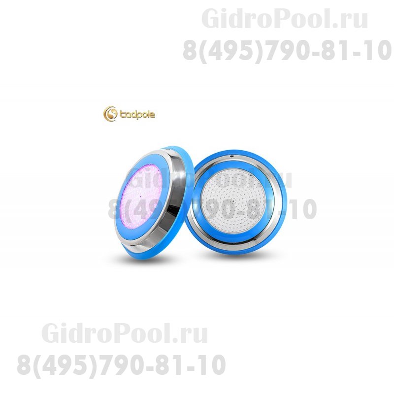 Прожектор накладной из нерж. стали рамка синяя (35Вт/12В) LED RGB с пультом Tadpole JKD-YC300-SP