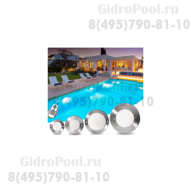 Прожектор встраиваемый из нерж. стали (6Вт/12В) LED RGB с пультом Tadpole JKD-UT110-2SP