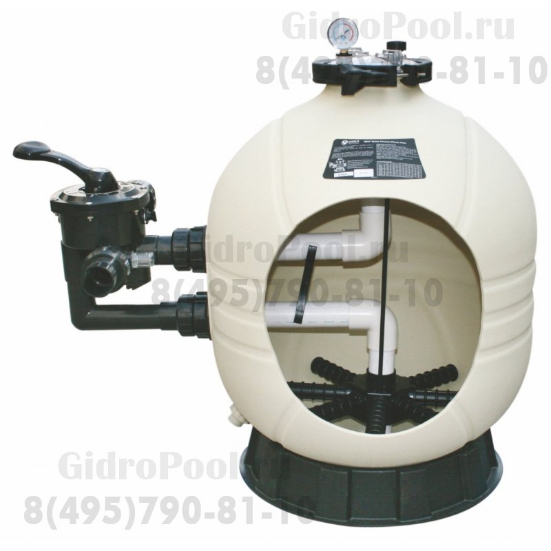 Фильтр д.450мм (бок.подсоед.) Emaux MFS17 (с 6-ти поз. вентилем 1 1/2