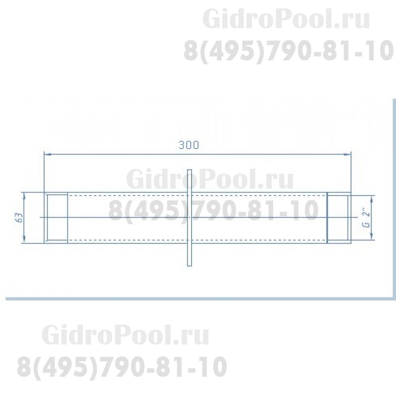 СТЕНОВОЙ ПРОХОД 300мм 2'' / плитка