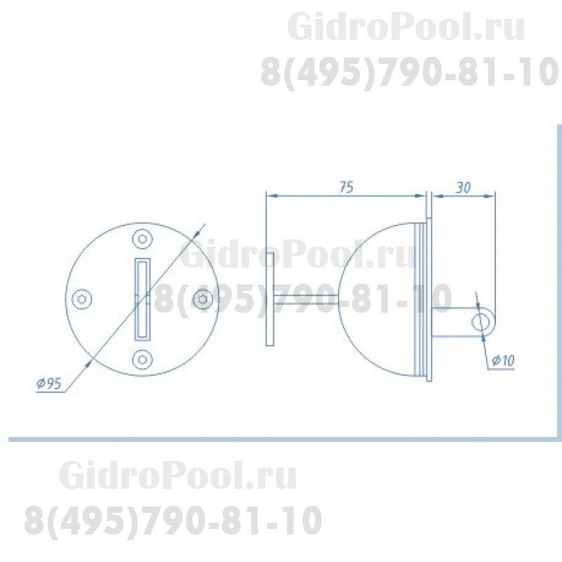 Анкер крепления спортивной дорожки с выдвижным крюком