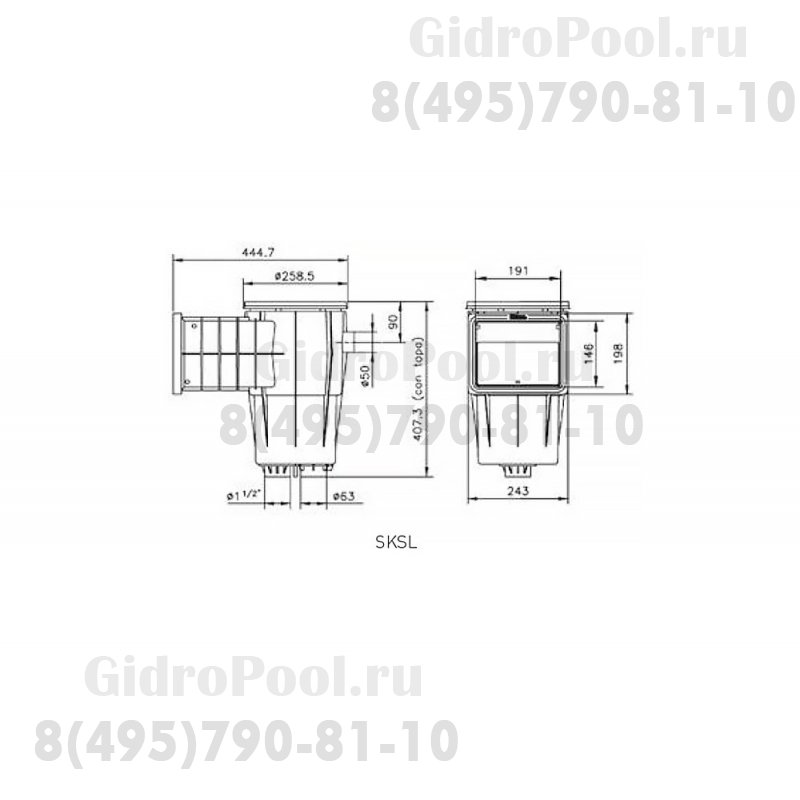 Скиммер ( универсал.) Kripsol SKSL