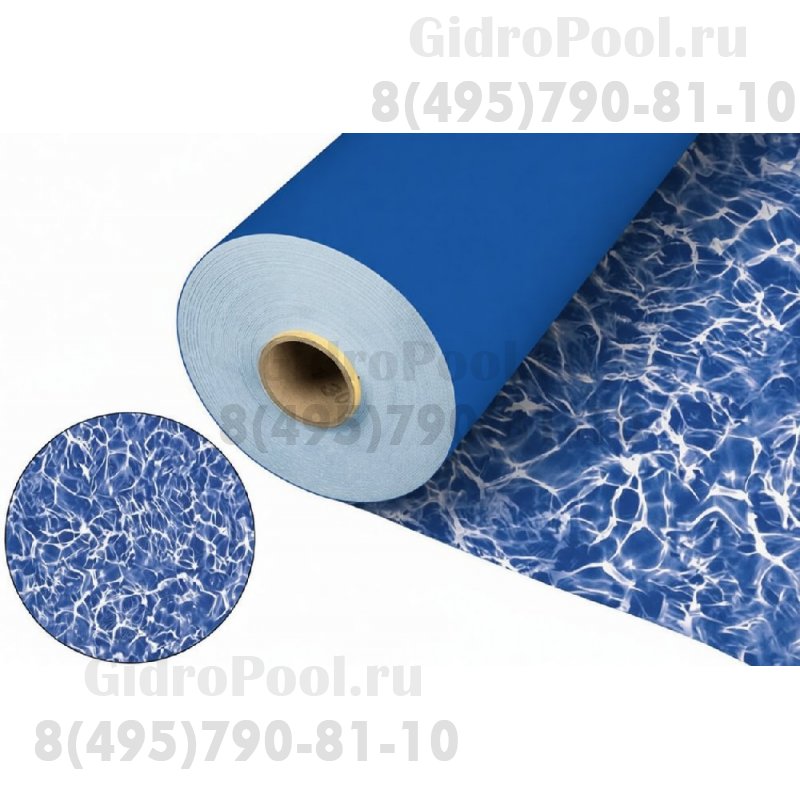 Пленка для отделки бассейнов синий мрамор Dark Blue Marble FXT009 2х25 (50 кв.м)