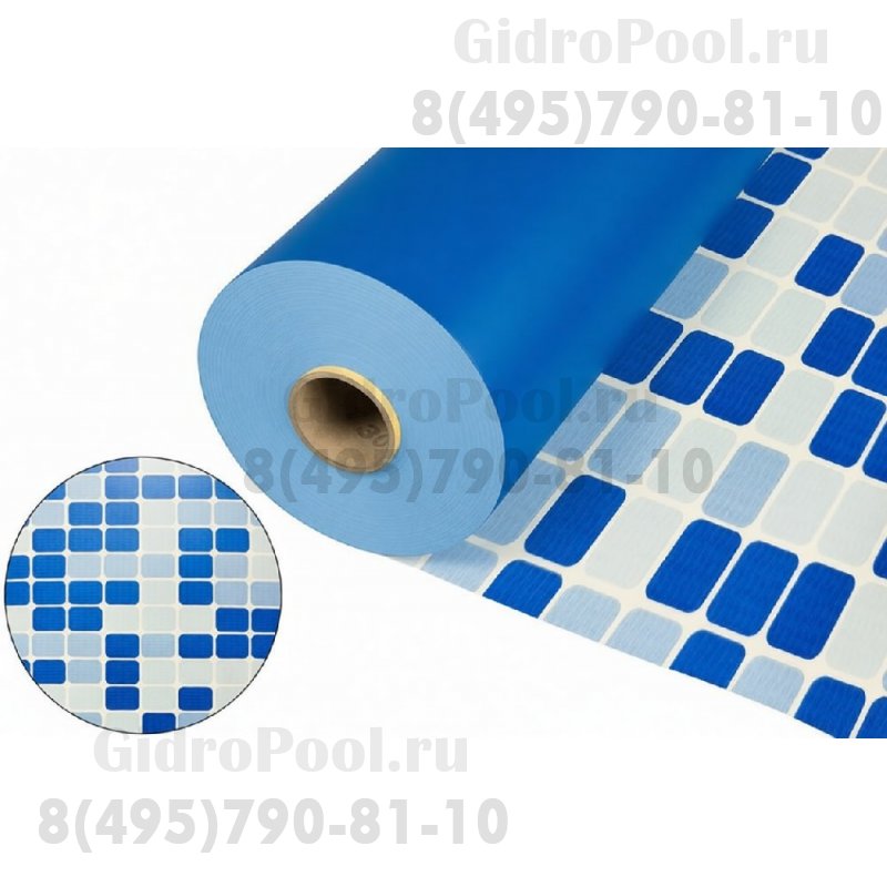 Пленка-мозаика для отделки бассейнов ребристая Mosaic ш.2 м FXT007