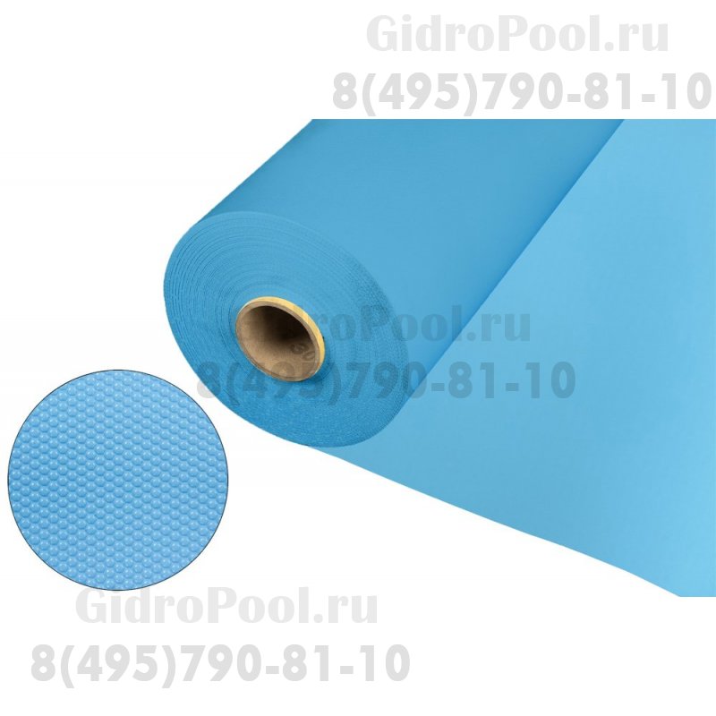 Пленка для отделки бассейнов голубая ребристая Sky Blue ш.2 м FXT005SB