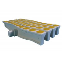 Решетка переливная цветная волна Anti Slip 250 х 26.5 мм желтый DE2725W Emaux 88171107