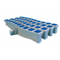 Решетка переливная цветная волна Anti Slip 250 х 26.5 мм синий DE2725B Emaux 88171108