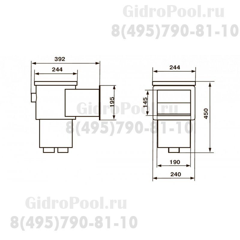 Скиммер ( плитка) Kripsol SKS