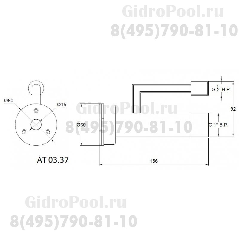 ФОРСУНКА ГИДРОМАССАЖНАЯ