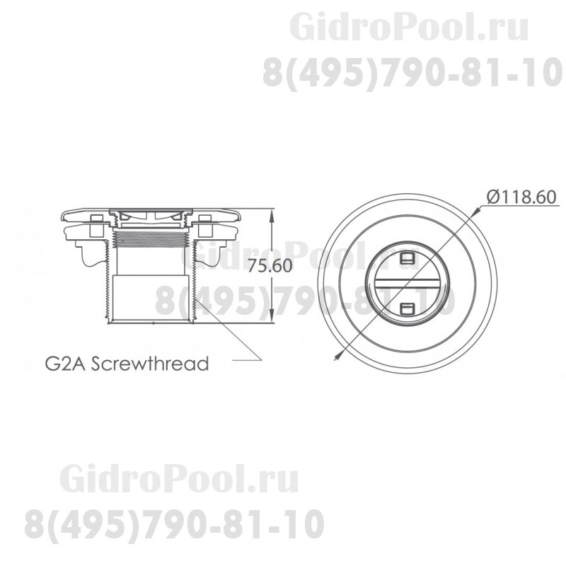 Адаптер для пылесоса (универсал.) Emaux EM2836 88130912/91601511