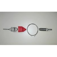 Крепления и трос для дорожки (1 храповик; 1 пружина. Cтопорная пластина. Трос 4мм. 26м)