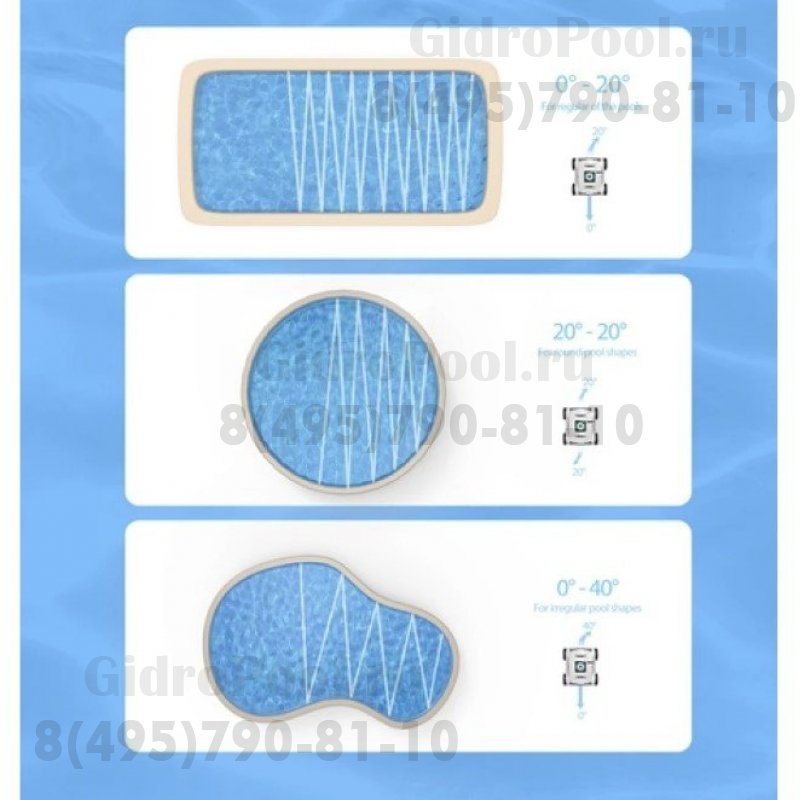 Робот-пылесос Osprey300II, 45Вт, Li-ion 6.6 Ач, 10м³/час, до 100м²