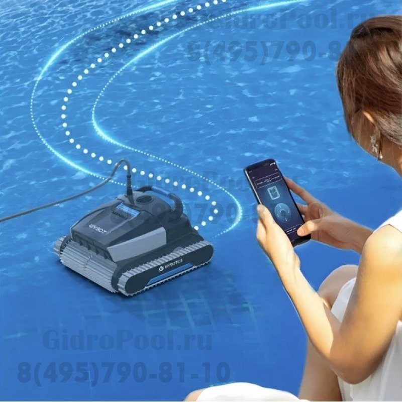 Робот-пылесос WY450, 200Вт, 220В, 15м³/час, дно/стены, блютуз, кабель 18м, до 200м²