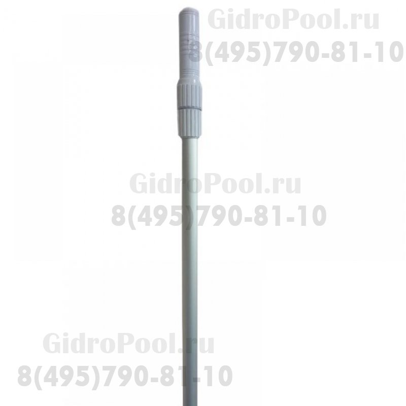 Телескопическая штанга 1,8-3,6м. Гладкая серебристая GemLab /TPS-0.8S-2/1800/