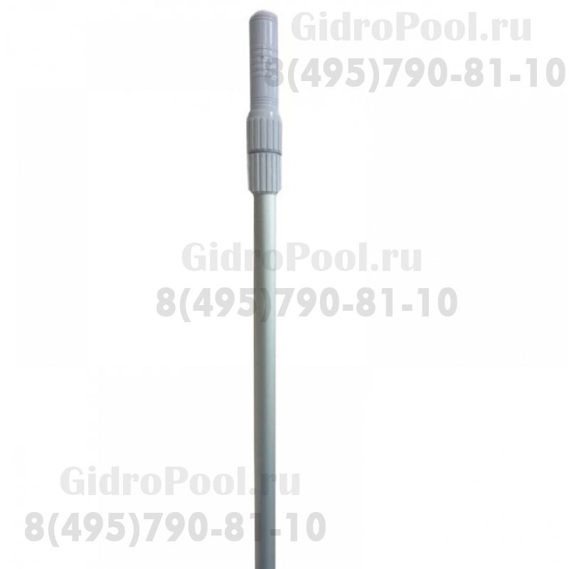 Телескопическая штанга 2,4-4,8м. Гладкая серебристая GemLab /TPS-0.8S-2/2400/