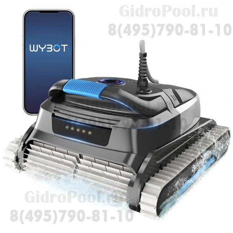 Робот-пылесос WY450, 200Вт, 220В, 15м³/час, дно/стены, блютуз, кабель 30м, до 390м²