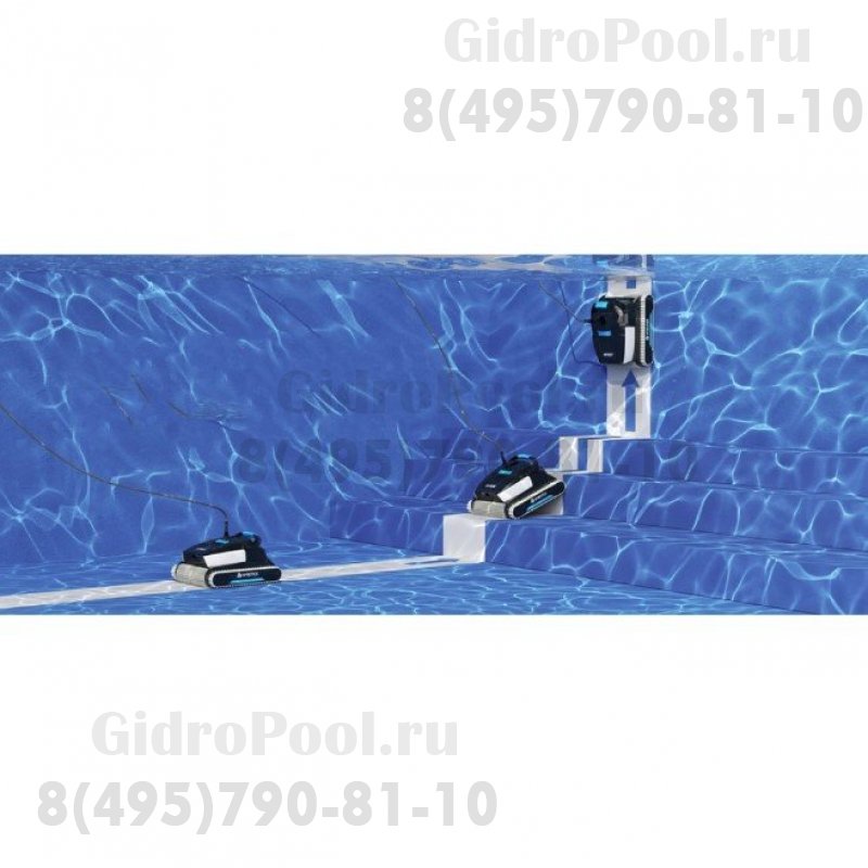 Робот-пылесос WY450, 200Вт, 220В, 15м³/час, дно/стены, блютуз, кабель 30м, до 390м²