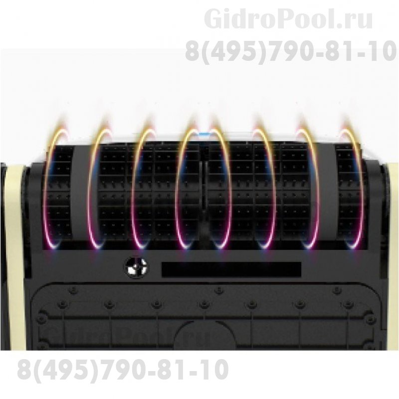 Робот-пылесос Grampus 800,118/150Вт, 220В, 16м³/час, дно/стены, блютуз, кабель18м, до130м²